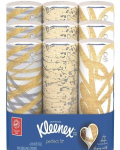 Kleenex Perfect Fit Facial Tissue,50 Count - Pack of 9
