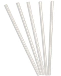 Perfect Stix Clear Concession Straight-Cut Straw, Unwrapped, 7-3/4" Length, Clear (Pack of 100)