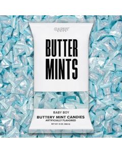 Candy Envy Baby Boy Buttermints 13 oz Bag 100 Individually Wrapped Candy Mints Baby Shower Favors