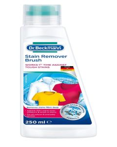 Dr Beckmann Pre Wash Stain Remover with Brush / Works 1st Time Against Tough Stains /Liquid/ For all Colours & Textiles / 250ml