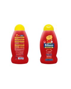 HiGeen Kids Shampoo 500ml - Cherry & Strawberry (Bibo) / Gentle, Tear-Free Formula for Soft, Nourished Hair