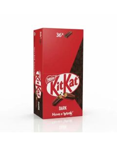 Nestle Kitkat 2 Finger Dark Chocolate Wafer Bar Box- 36 X 18gms