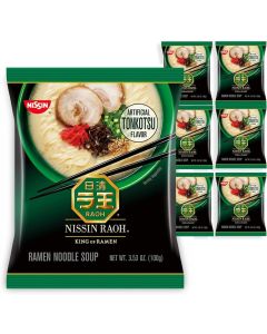 Nissin Raoh Tonkotsu Ramen Noodle Soup, 3.53 Ounce (Pack of 6)