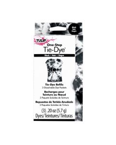 Tulip OneStep TieDye Kit Dye Refill Packs Black