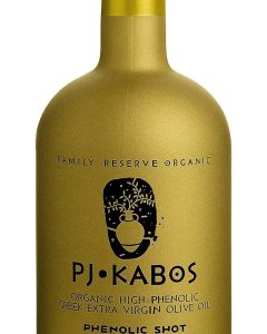 P.J. KABOS Family Reserve Organic - Phenolic Shot, USDA Organic Greek Extra Virgin Olive Oil, 16.9oz Bottle