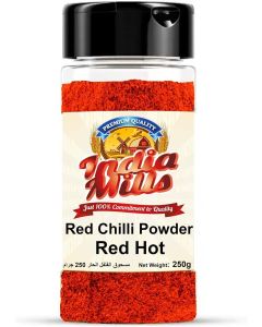 INDIA MILLS Red Chilli Powder Jar - Hot 250G