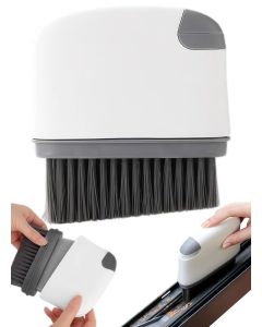 Dark Gray 2-in-1 Groove Cleaning Brush Upgraded Handheld Grout Cleaner for Window Tracks Tile Lines Sliding Doors Sills