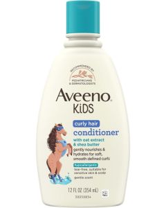Aveeno Kids Curly Hair Conditioner With Oat Extract & Shea Butter,12 fl. Oz (354ml)