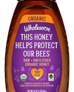 Wholesome Sweeteners Organic Unfiltered Honey 454 g
