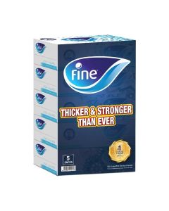 Fine Thicker And Stronger White Sterilized Facial Tissue Paper- 5pcsX150X2 Ply