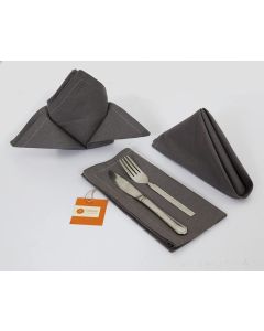 Grey Cotton Napkin Ultra Soft Durable Washable Mitered Corners Dinner Napkins Set Reusable Best for Easter Gifting Set of 12 18x18 Inch Grey