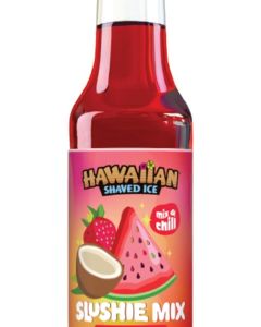 Hawaiian Shaved Ice Slushie Syrups - Tiger’s Blood Flavor, 12 oz Bottle
