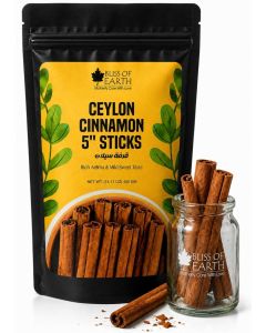 Bliss of Earth Ceylon Cinnamon Sticks 5 Inch 400g, Premium Sri Lankan True Cinnamon, Sweet & Mild Flavor