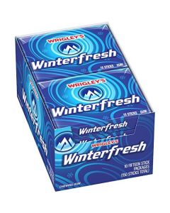 WRIGLEYS Winterfresh Chewing Gum Bulk Pack 15 Stick Pack of 10