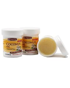 De La Cruz Coconut Oil Expeller Pressed Coconut Oil for Skin and Hair Natural Moisturizer for Skin and Hair 22oz 3 Jars