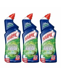 Harpic Active Fresh Pine Fragrance Toilet Cleaner- 3X750ml