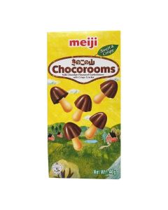 Meiji Chocorooms Milk Chocolate Flavoured Confectionery with Crispy Cracker 40g