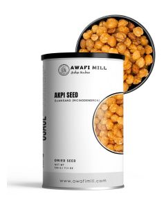 AWAFI MILL Akpi Seeds 500 g (17.6 Oz) - Ricinodendron heudelotii Djansang African Spice Thickener