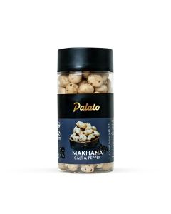 Palato Premium Jumbo Makhana – Salt & Pepper / Roasted Fox Nuts / 75g