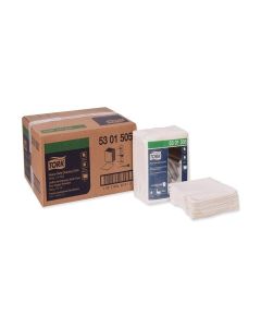 Tork Heavy Duty Cleaning Cloth White , 1/4 Folded, 6 x 50 Cloths, 5301505