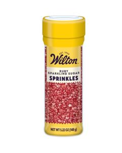 Wilton Pearlized Sugar Sprinkles for Cookie Cake Decorating 522 oz Ruby Red