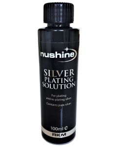 Nushine Silver Plating Solution 34 Oz Permanently Plate Pure Silver onto Worn Silver Brass Copper and Bronze ONLY Ecofriendly Formula