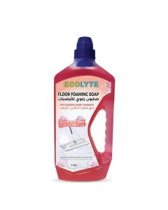 ECOLYTE+ Floor Foaming Soap, Premium Effortless Sparkle & Shine, Clean foams effectively, clean dirt, grime, and stains from floors gentle yet powerful - (Blooming Cherry, 1 Liter)