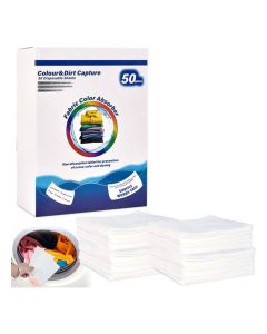Colors & Dirt Collector Colors Catchers for Laundry, 50-Pack Color Grabber Laundry Sheets Essential for Home Use Color Catcher Maintains Original colors of Clothing