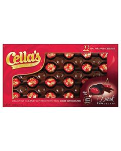 Cellas Dark Chocolate Covered Cherries 22 Count 11 Ounce