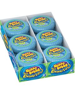HUBBA BUBBA Bubble Gum Tape Original Blue Raspberry Chewing Gum Bulk Pack 2 oz Each Pack of 12 Candy Bulk