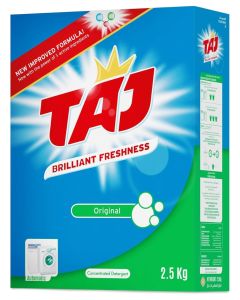 Taj 2In1 Detergent Green LCL 6 x 2.5 kg ( 6 Boxes of 2.5kg )