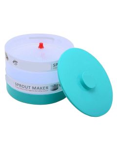 Fishvy Sprout Maker with 3 Layer Organic Home Making Fresh Sprouts Beans for Living Healthy Life Sprout Maker 3 Bowl Container Sprout Maker for Home Plastic Sprout Maker Box Multi