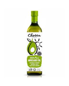 Chosen Foods Avocado Oil 254 Fl Oz All Purpose Cooking Oil made from 100 Pure Avocados NonGMO GlutenFree Keto Friendly Glyphosate Free 750mL Pack Of 1