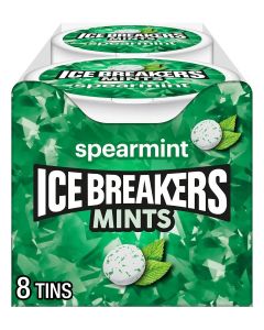 ICE BREAKERS Spearmint Sugar Free Mints - Pack of 8