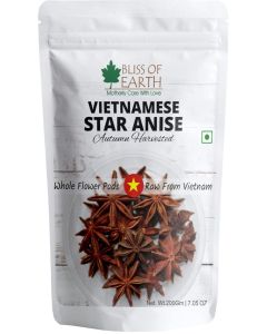 Bliss of Earth Vietnamese Star Anise 200g/ Strong Aroma Spice / Premium Whole Star Anise for cooking, Tea & Coffee / Natural Whole Pods / Rich Flavor Boost Cooking Spice