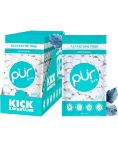 PUR Aspartame Free Wintergreen Chewing Gum