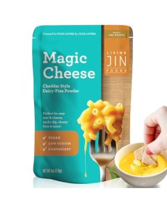 Vegan Magic Cheese Sauce 6oz powder makes 14oz Cheddar Cheese Powder for Vegan PlantBased Cheese Salty Crackers Dairy Free Low Sodium