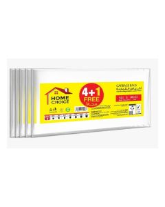 5 Gallons, Pack of 150-Pieces, Size 45x52 cm Trash Bags (30 Trash Bags X 5 Packs), Bio-degradable Garbage Bags Flats, Bin Liners