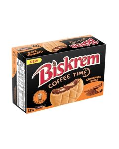 Biskrem Coffee Time Cinnamon Touch Filled Biscuits - 12 Pieces