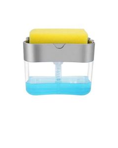 2-In-1 Soap Pump Dispenser And Sponge Holder For Kitchen Assorted (Includes 1 FREE Sponge)