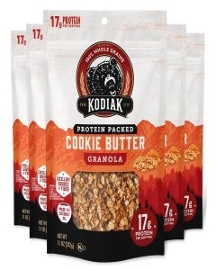 Kodiak Protein Granola, Cookie Butter, High Protein, Whole Grains, 5pk