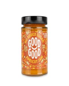 GOOD GOOD Sweet Apricot Jam - 12 oz / 330 g - No Added Sugar Apricot Jam - Vegan - Gluten Free - Diabetic, Jam with Stevia