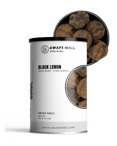 AWAFI MILL Whole Dried Black Lime 100g / Loomi / Black Lemon / Middle Eastern Cooking Ingredient