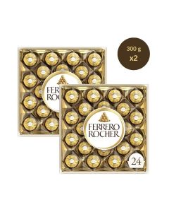 Rocher Chocolates 24 Pieces 300grams (Pack of 2)