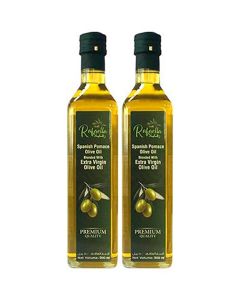 Spanish Pomace Olive Oil Blended with Extra Virgin Olive Oil 500ml Pack Of 2