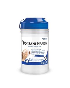 PDI SaniHands ALC Antimicrobial Alcohol Gel Hand Wipe, 135 Per Canister