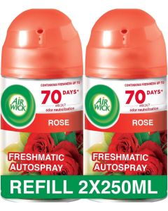 Air Wick Freshmatic Autospray Refill - Rose Scent (2 x 250ml)