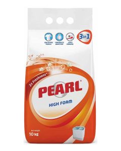 Pearl Original Laundry Detergent Powder for Semi-Automatic Machines, 10 kg Promo Pack – Tough Stain Removal, Whitening Pearls & Long-Lasting Freshness