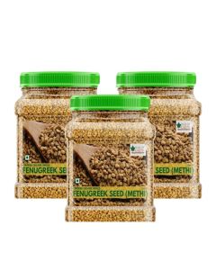 700GM Certified Organic Fenugreek Seed Whole, Sabut Methi Dana pack of 3