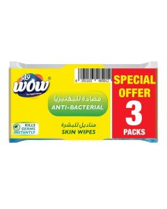 Wow Anti Bacterial Skin Wipes- 3pcs